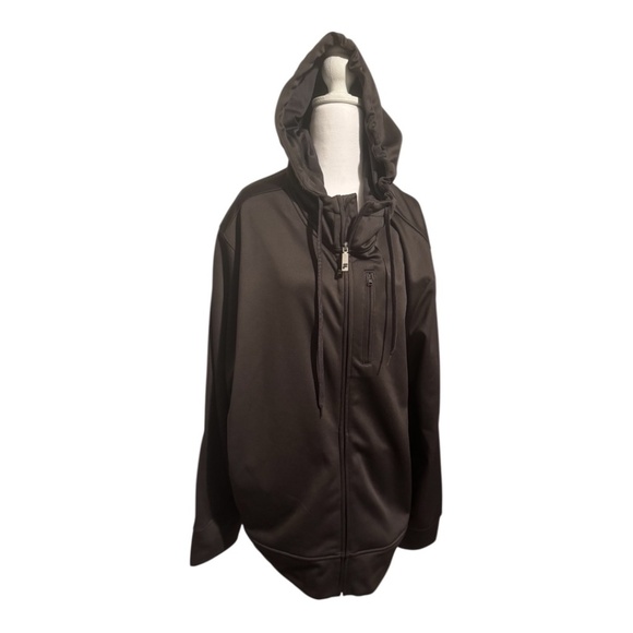Men's Hooded Zip Warmup Jacket - Picture 1 of 7